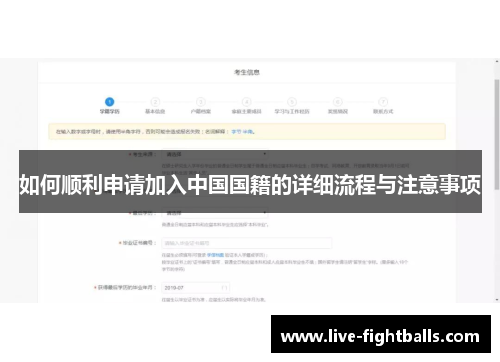如何顺利申请加入中国国籍的详细流程与注意事项